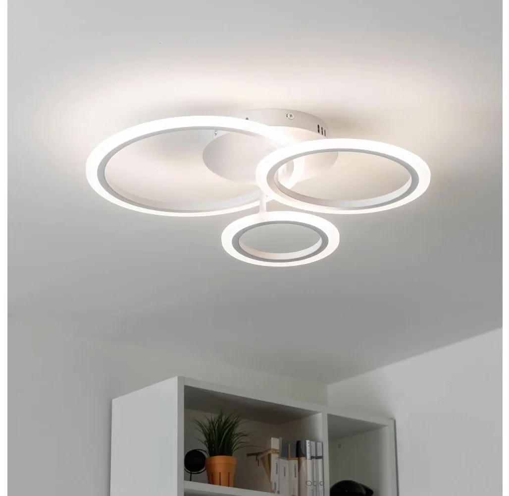 Brilagi Brilagi-LED Stmívatelný přisazený lustr ORBITS LED/40W/230V 3000-6500K bílá + DO BG0786 Brilagi Brilagi-LED Stmívatelný přisazený lustr ORBITS LED/40W/230V 3000-6500K bílá + DO BG0786
