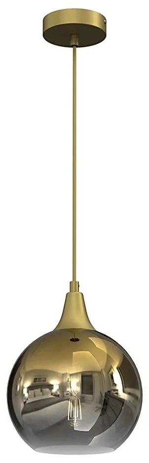 Milagro Lustr na lanku MONTE 1xE27/60W/230V pr. 20 cm zlatá MI1933