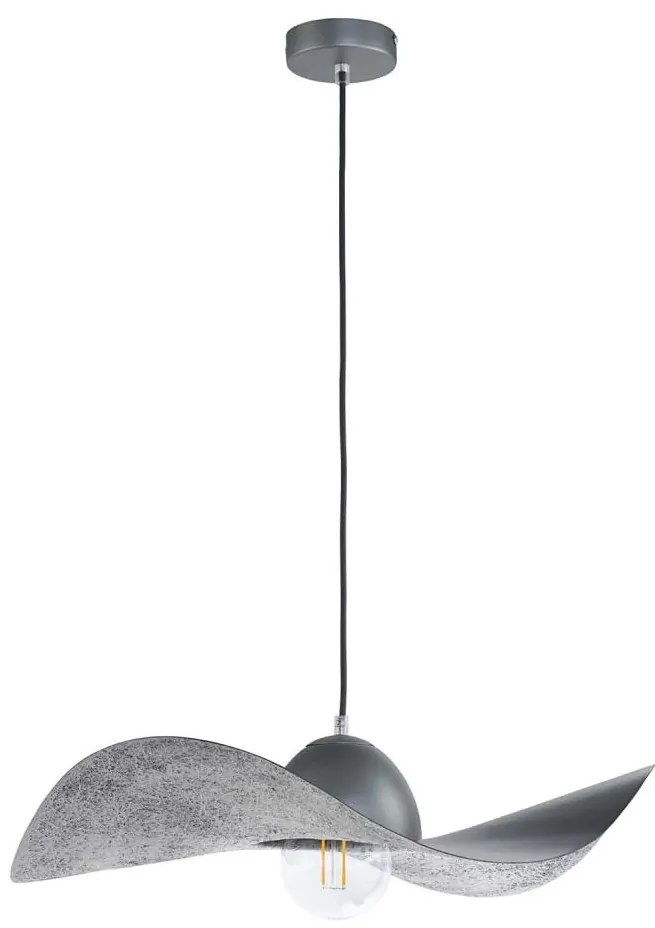 Sigma Lustr na lanku KAPELLO 1xE27/60W/230V pr. 55 cm šedá/stříbrná SI0216