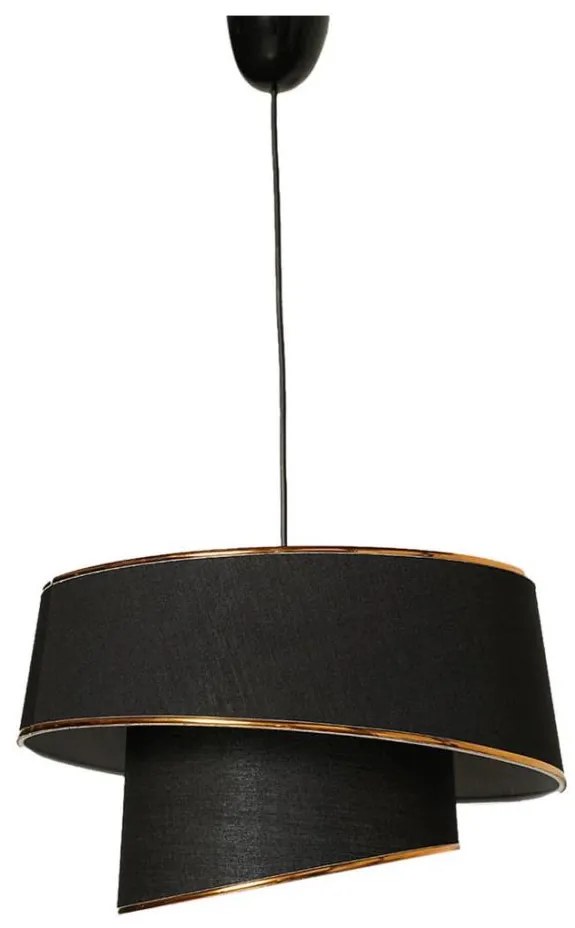 Asir Lustr na lanku BARETTE 1xE27/60W/230V černá/měděná AS0443
