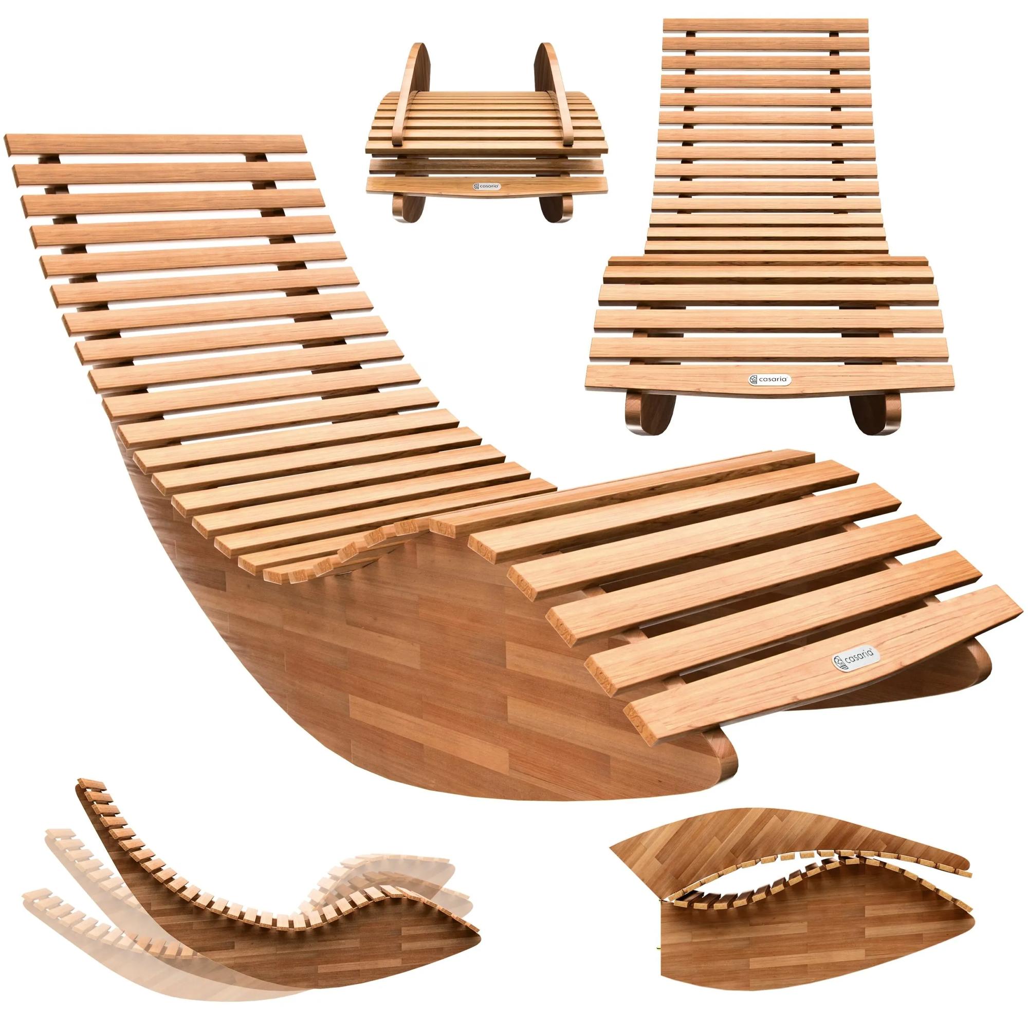 Deuba Ergonomické lehátko - akát