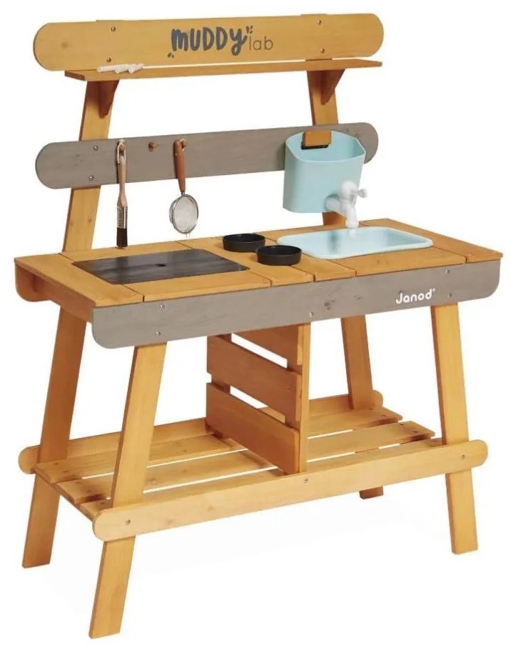 Janod Janod - Venkovní dřevěná kuchyňka MUDDY LAB LS0054