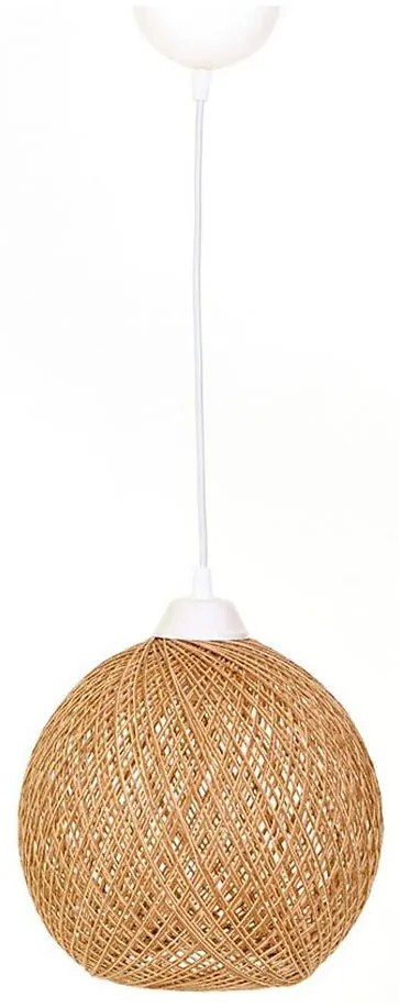 Asir Lustr na lanku JUTE 1xE27/60W/230V béžová AS0359