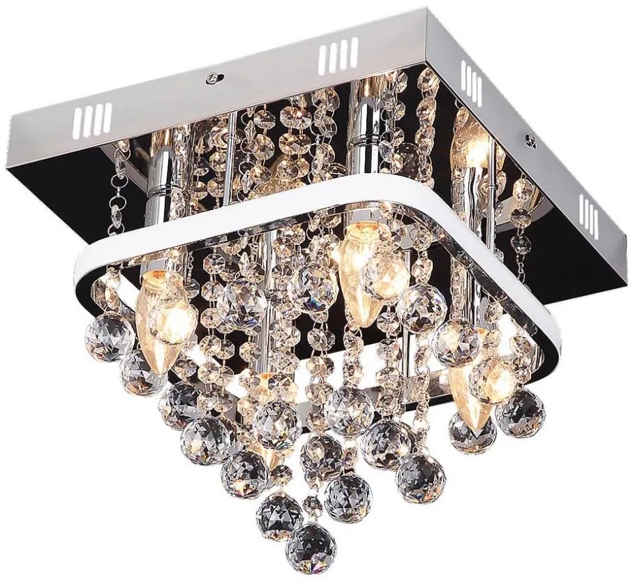 Rabalux Rabalux 2238 - Křišťálový přisazený lustr PALLAS LED/23W/230V + 4xE14/40W RL2238