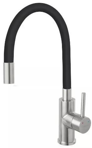 Ferro ZUMBA INOX BZA4BSS Dřezová baterie, nerez-černá - Ferro