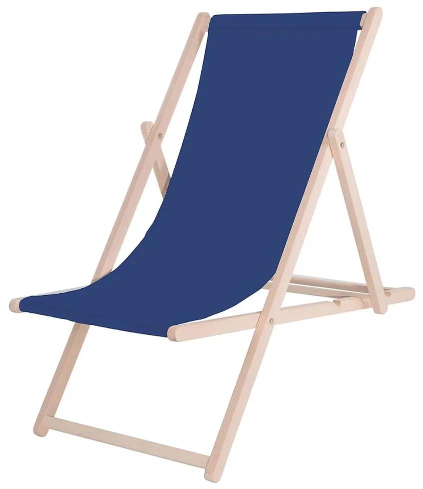 Platinet Zahradní lehátko modrá/buk PL0505