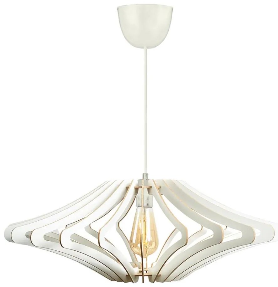 Asir Lustr na lanku 1xE27/60W/230V bílá pr. 47 cm bílá AS0405