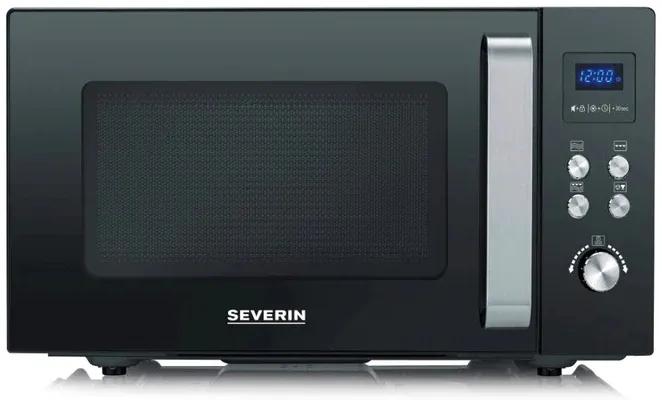 Mikrovlnná trouba Severin MW 7763 2v1 s grilem / 25 l / keramické dno / 9 úrovní výkonu / černá