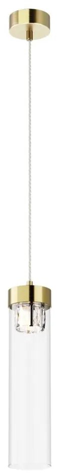 Zuma Line Zuma Line P0389-01D-0FD2 - Lustr na lanku GEM 1xG9/28W/230V mosaz ZL0579
