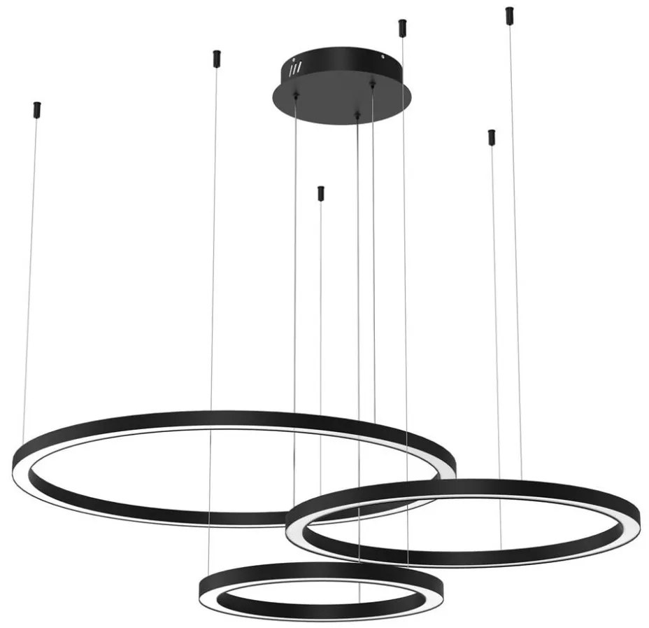 Milagro LED Lustr na lanku GALAXIA LED/85W/230V černá MI2078