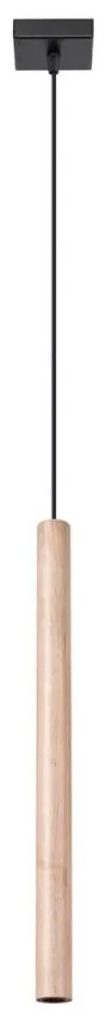 Sollux Sollux SL.1266 - Lustr na lanku PASTELO 1xG9/8W/230V dřevo SLX0989