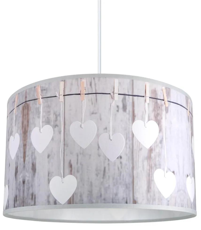 LAMPDAR Lustr na lanku HEART 1xE27/60W/230V SA1091