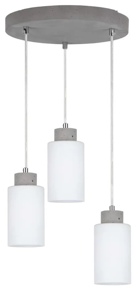 Spot-Light Spot-Light 9160336R - Lustr na lanku KARLA 3xE27/60W/230V beton SP0639