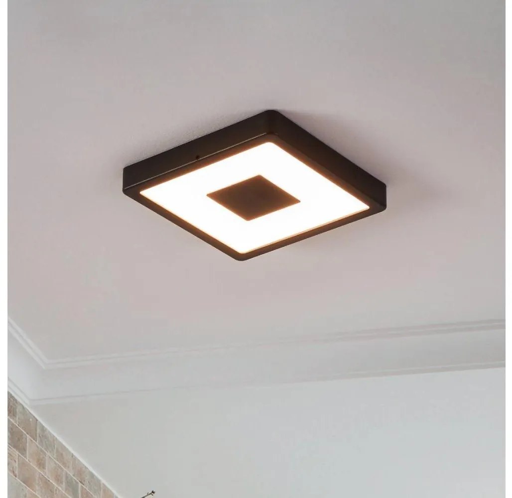Eglo Eglo 900283 - LED Venkovní stropní svítidlo IPHIAS LED/17W/230V IP44 černá EG900283