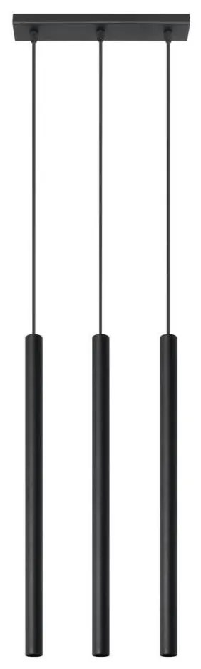 Sollux Sollux SL.0470 - Lustr na lanku PASTELO 3 3xG9/8W/230V černá SLX0271