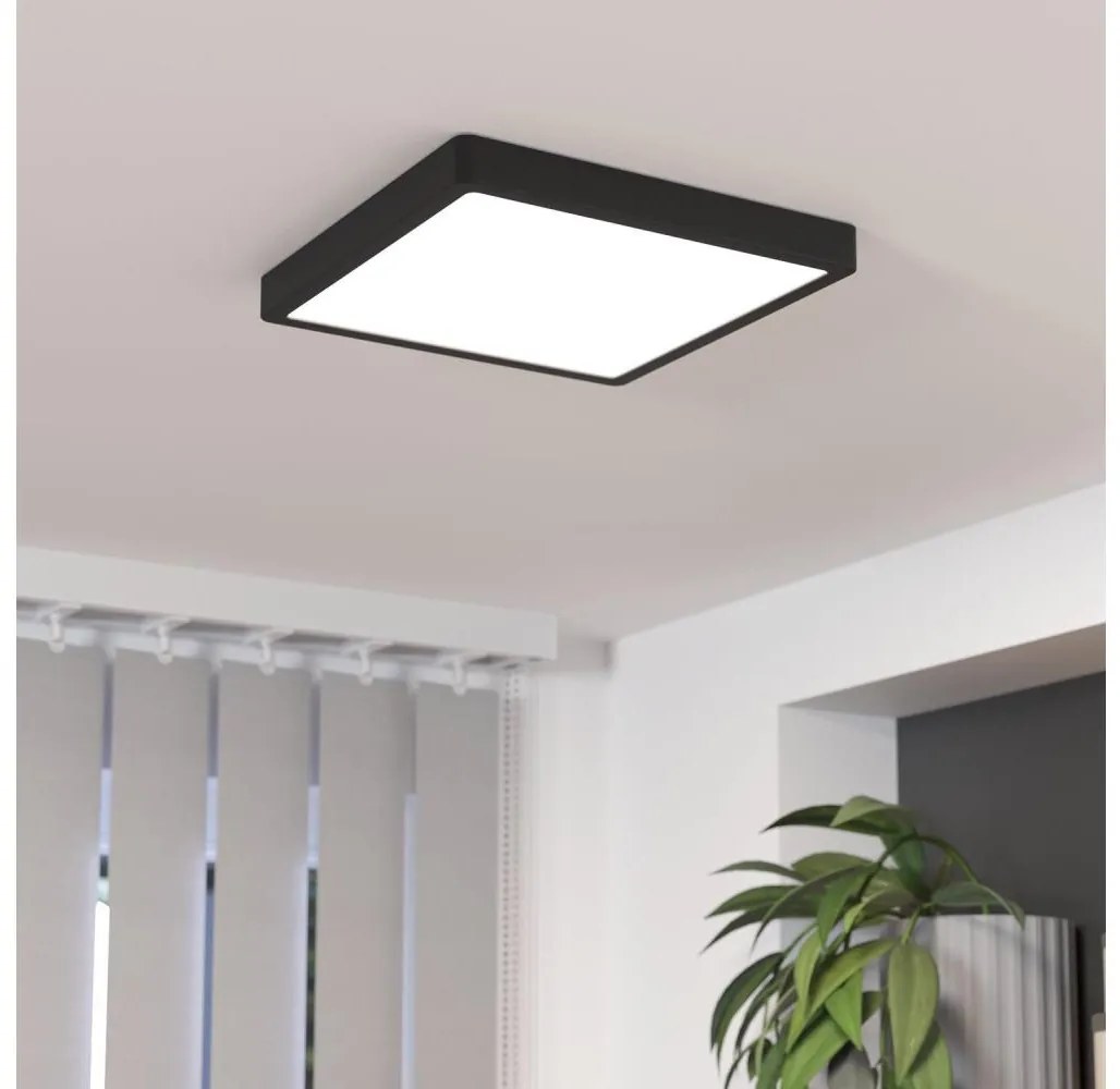 Eglo Eglo 900588 - LED Stmívatelné stropní svítidlo FUEVA LED/20,5W/230V černá EG900588