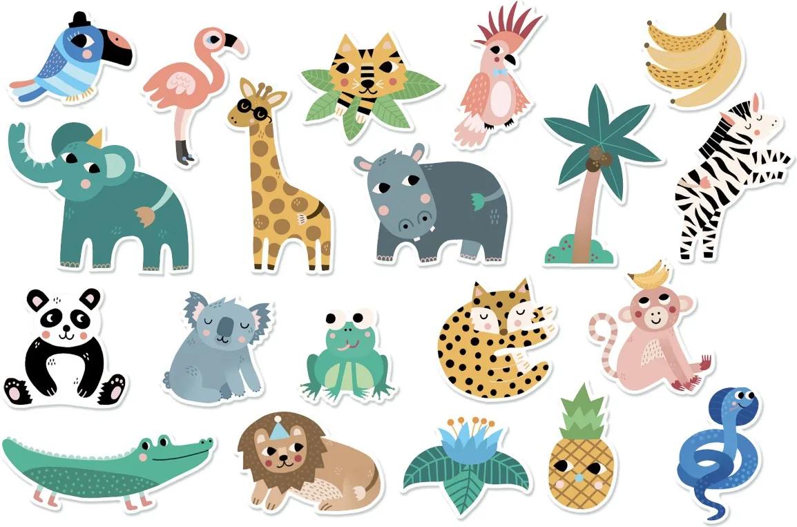 Dřevěné magnetky džungle Arie