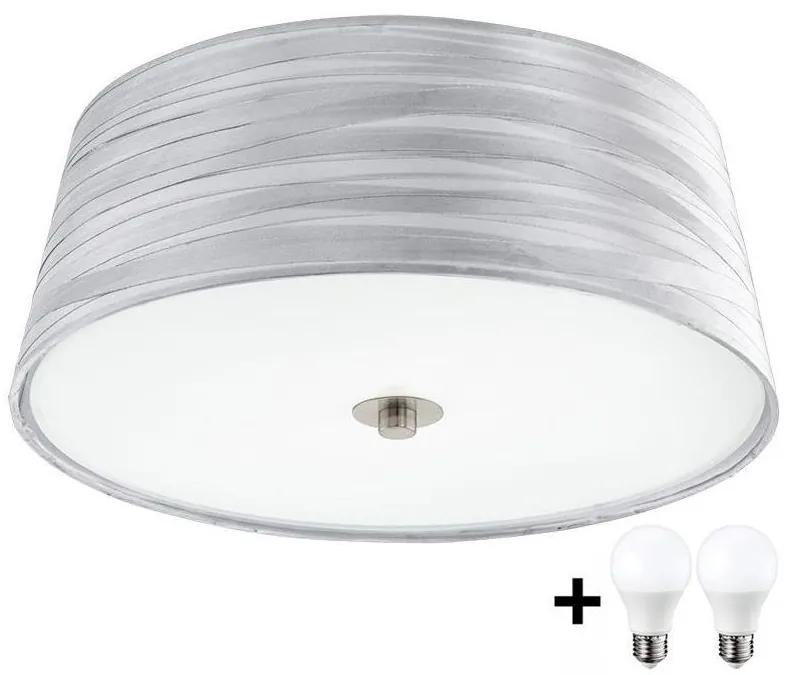 Eglo Eglo 94306- LED Stropní svítidlo FONSEA 1 2xE27/9W/230V stříbrná LEDEG94306