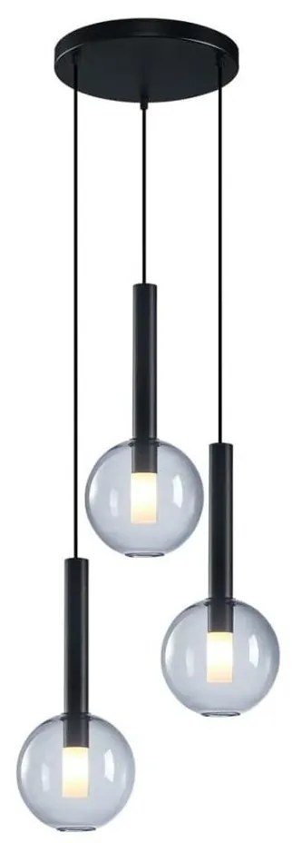 Milagro Lustr na lanku NIKO 3xG9/9W/230V černá MI2292