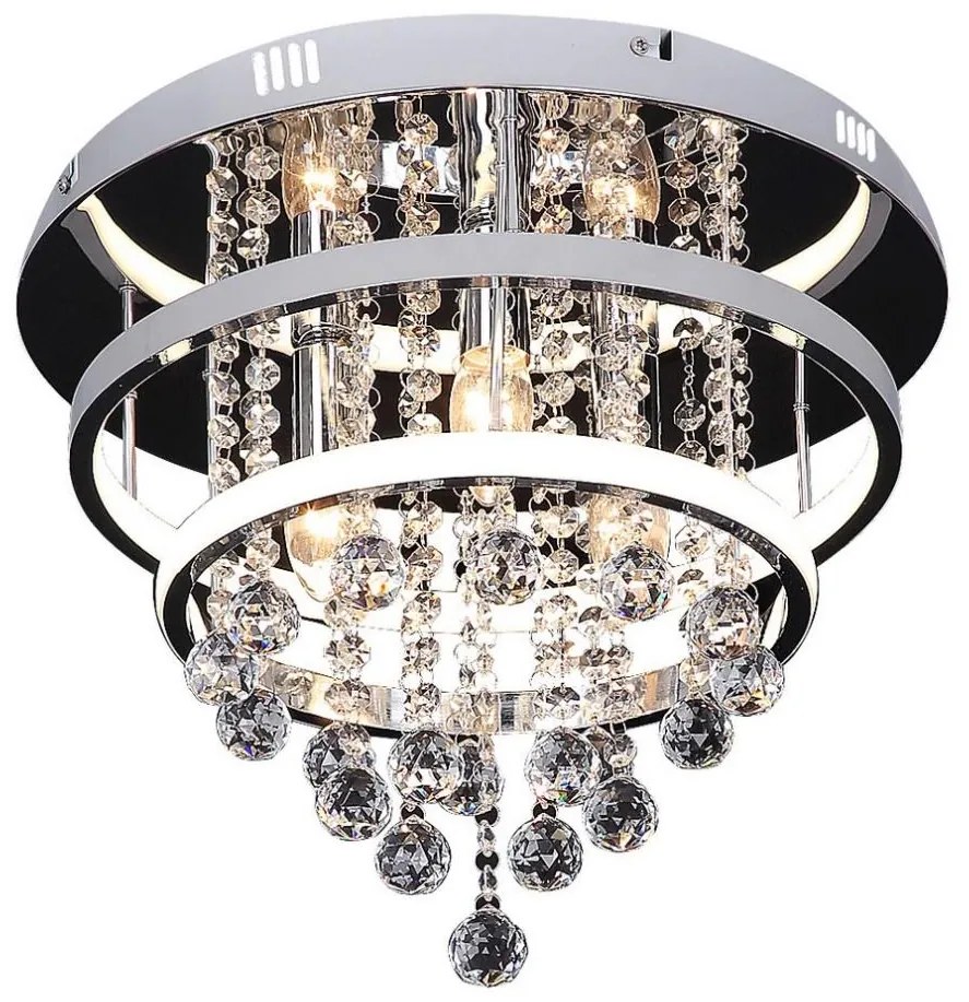 Rabalux Rabalux 2237 - Křišťálový přisazený lustr PALLAS LED/32W/230V + 3xE14/40W RL2237