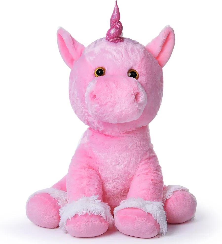 Spielwerk Plyšový jednorožec růžový 72 cm 105525