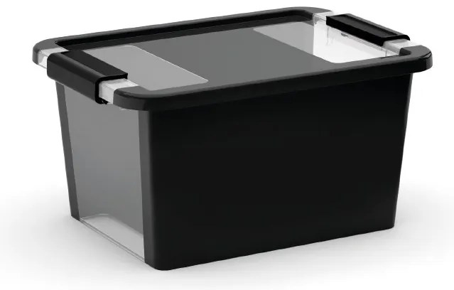 KIS Tároló doboz BI BOX M 26l, fekete