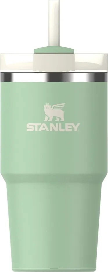 Zsályaszínű rozsdamentes acél termosz szívószállal 600 ml Quencher H2.0 FlowState Tumbler Pistachio  Stanley