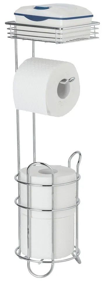 Ezüstszínű krómozott acél WC-papír tartó állvány  Wenko