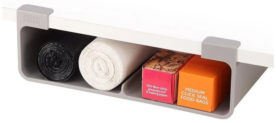 Szürke függő műanyag papírtörlő és fóliatartó CupboardStore  Joseph Joseph