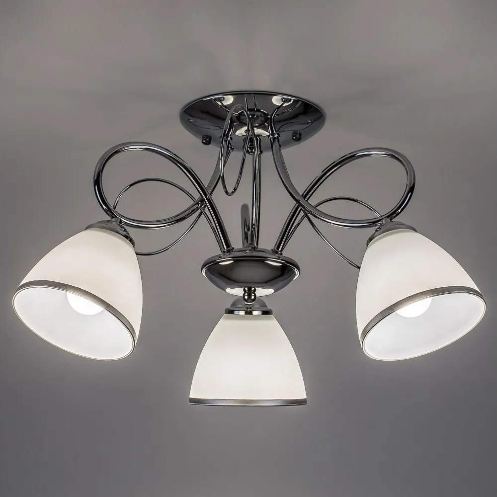 Brilagi - FRED felületre szerelt csillár 3xE27/60W/230V, átmérő 59 cm, fényes króm