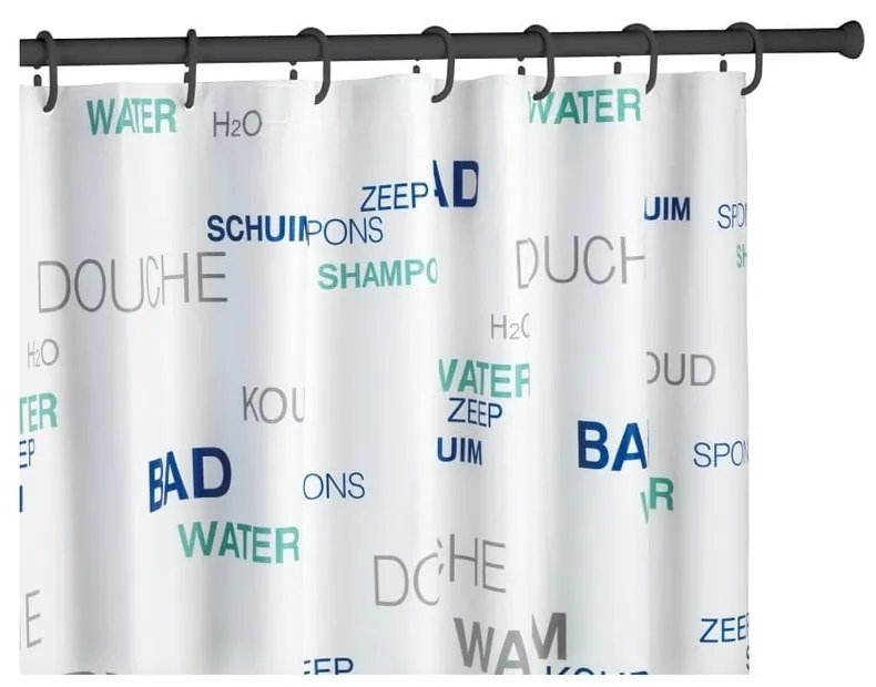 Shower Curtain Rod fekete teleszkópos zuhanyfüggöny tartó - Wenko