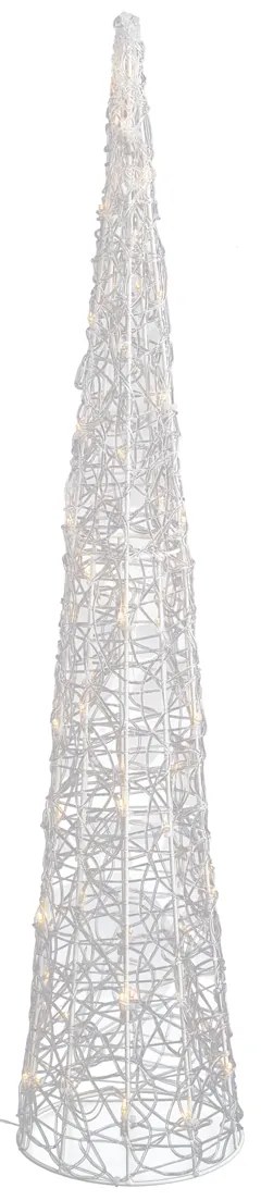 Karácsonyfa átlátszó 100 cm LED-del IP44 - Coni