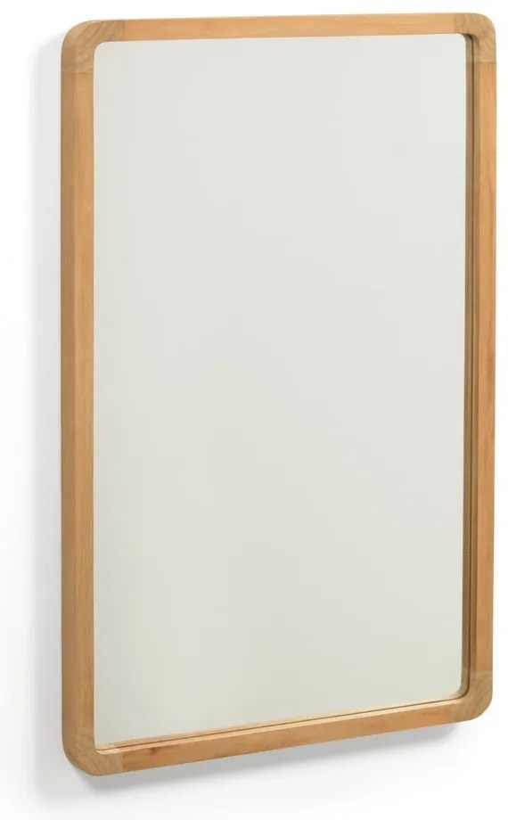 Fali tükör tömörfa kerettel 45x70 cm Shamel  Kave Home
