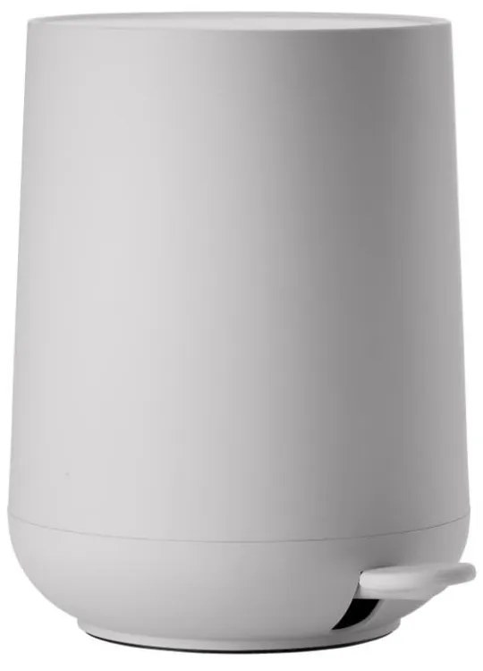 Világosszürke műanyag pedálos szemetes 5 l Nova  Zone