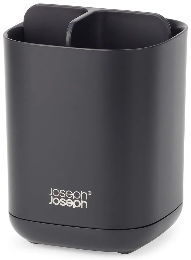 Fekete műanyag fogkefetartó pohár EasyStore  Joseph Joseph