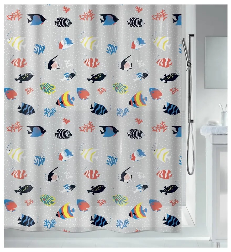 Zuhanyfüggöny 180x200 cm Fish  Spirella