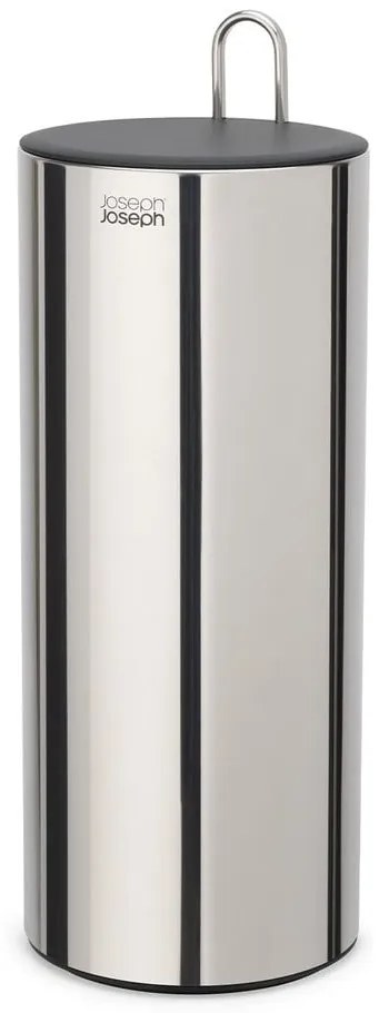 Ezüstszínű fém WC-papír tartó állvány Luxe  Joseph Joseph