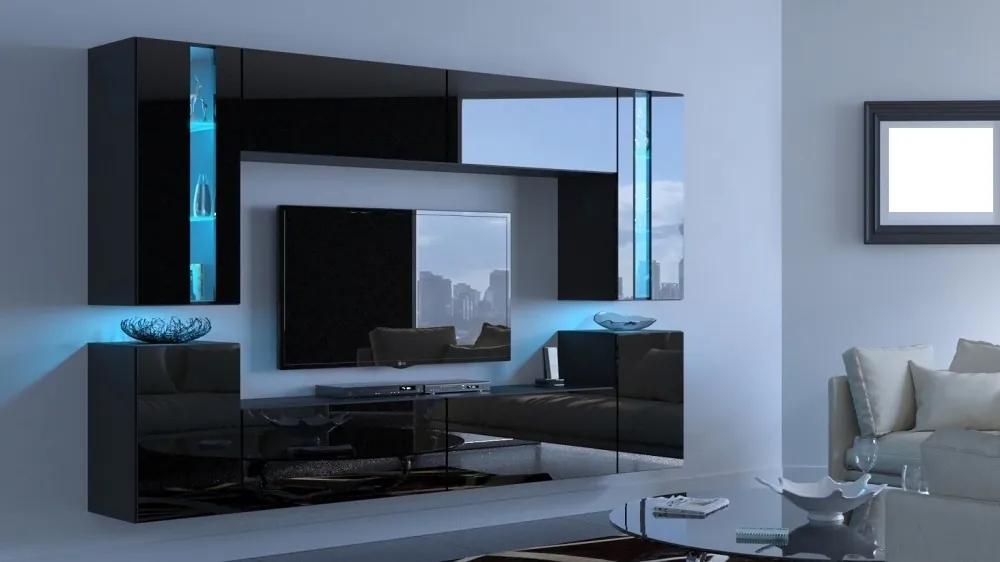 PRINCE CONCEPT 24 MAGASFÉNYŰ FEKETE NAPPALI BÚTOR (256cm)