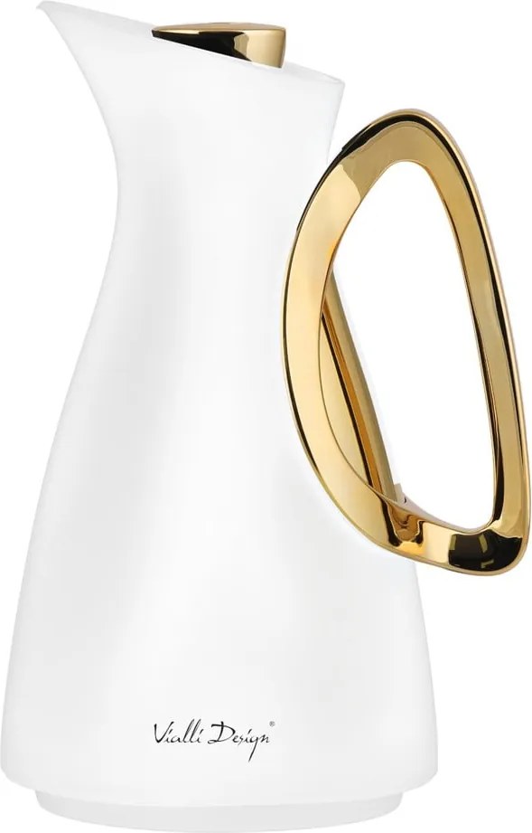 Fehér-aranyszínű termosz 1 l Alessia  Vialli Design