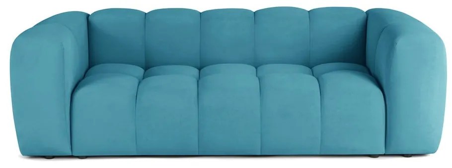 Türkiz bársony kanapé 225 cm Cube  Bonami Selection