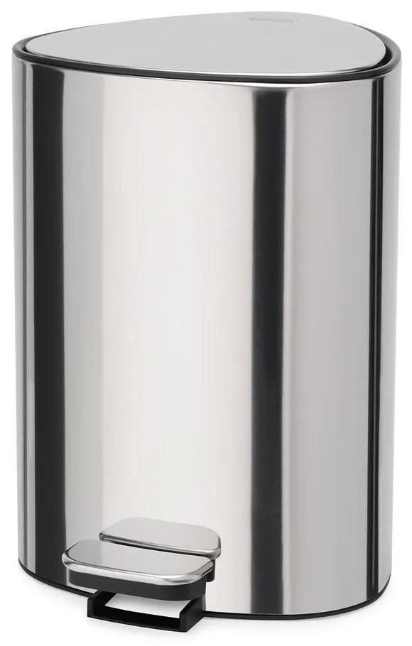 Ezüstszínű műanyag pedálos szemetes 5 l Luxe  Joseph Joseph