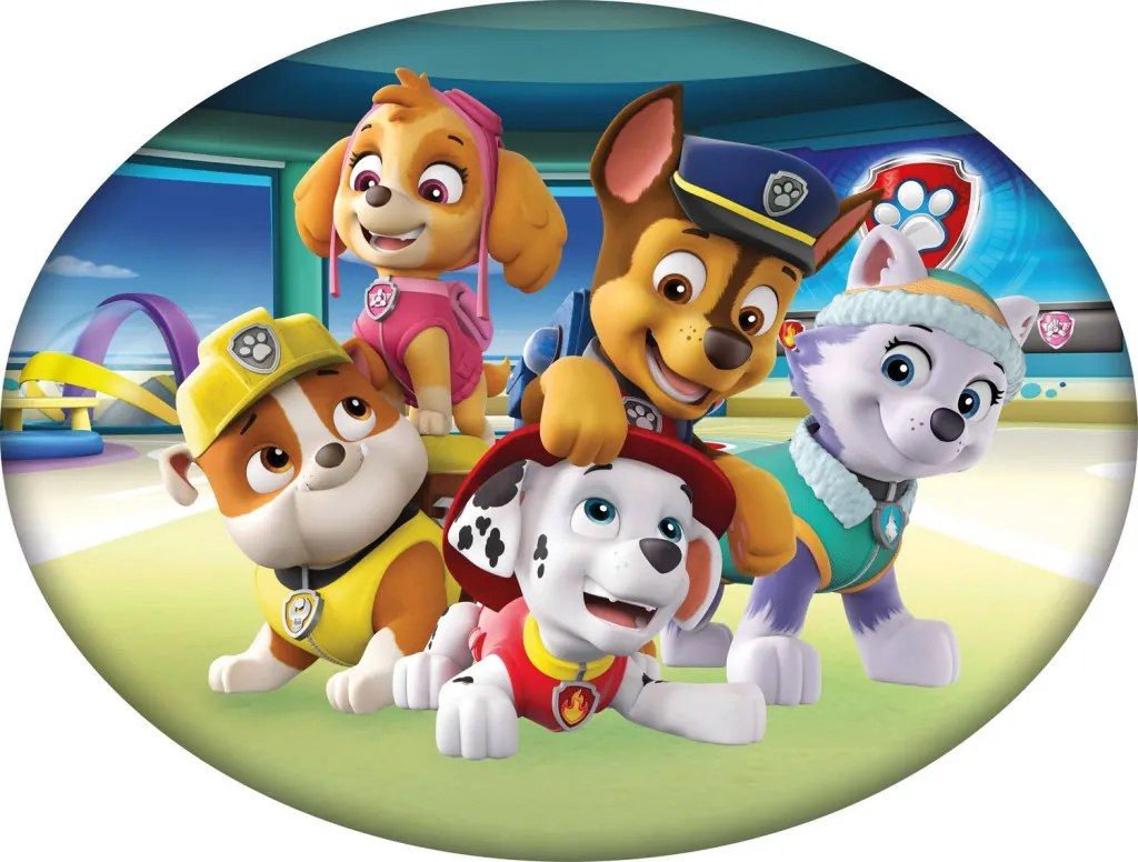 Mancs Őrjárat Team formapárna, díszpárna 40x29 cm