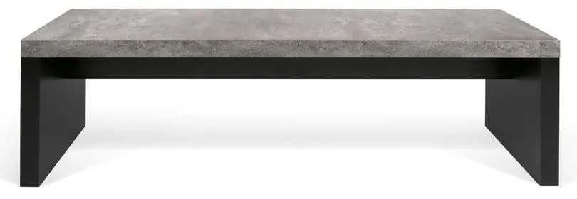 Detroit fekete-szürke pad beton dekorral, 140 x 43 cm - TemaHome
