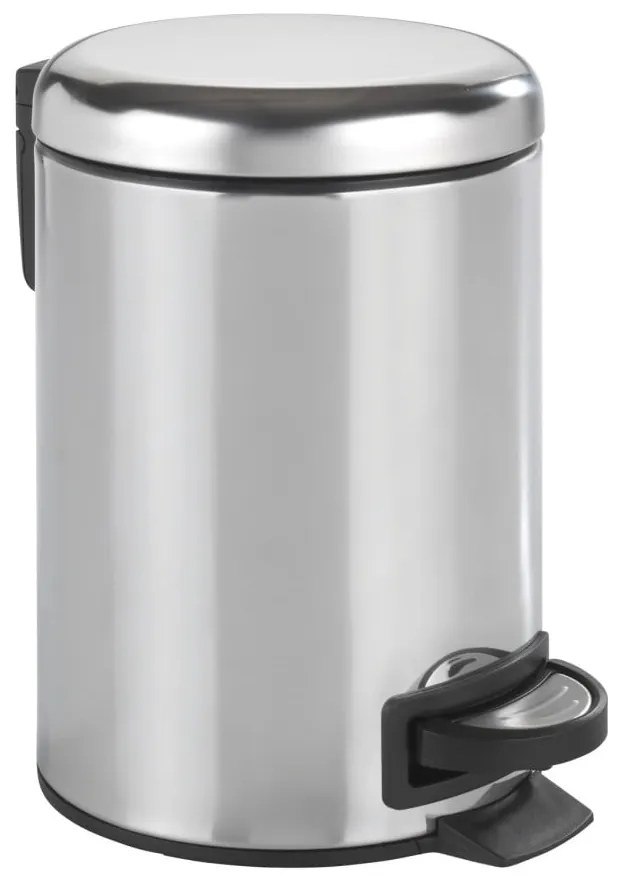 Leman Shiny ezüstszínű pedálos szemetes, 3 l - Wenko