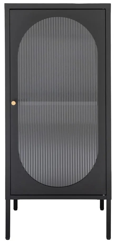Fekete fém tálalószekrény 50x110 cm Adelaide  House Nordic