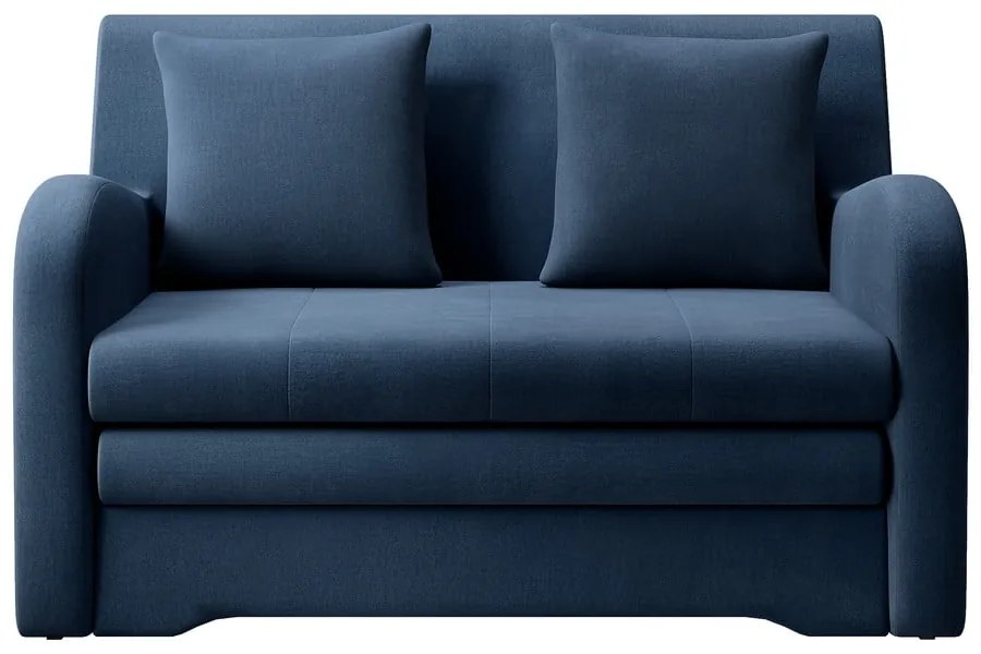 Kék bársony kinyitható kanapé 130 cm Ario  ELTAP