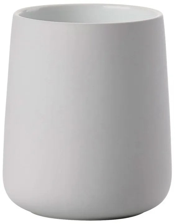 Világosszürke porcelán fogkefetartó pohár Nova  Zone