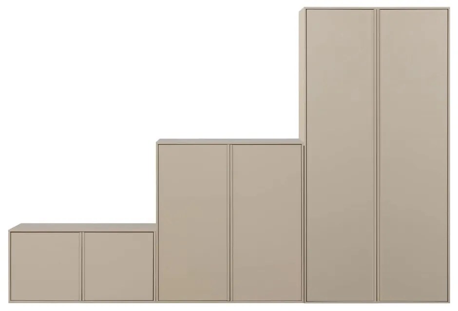 Krémszínű borovi fenyő moduláris szekrény 300x200 cm Daily  vtwonen