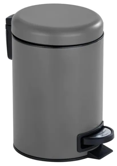 Szürke acél pedálos szemetes 3 l Leman  Wenko