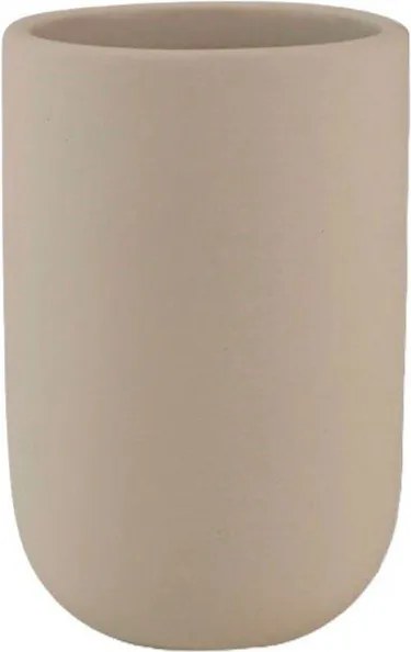 Krémszínű fogkefetartó pohár Lotus  Mette Ditmer Denmark